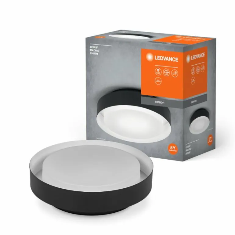 Orbis Plafonnier Luminaires Ledvance Noir, Blanc, 2 lumières