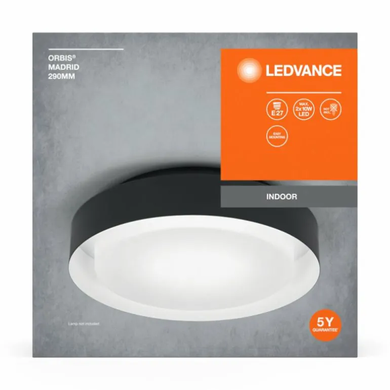 Orbis Plafonnier Luminaires Ledvance Noir, Blanc, 2 lumières