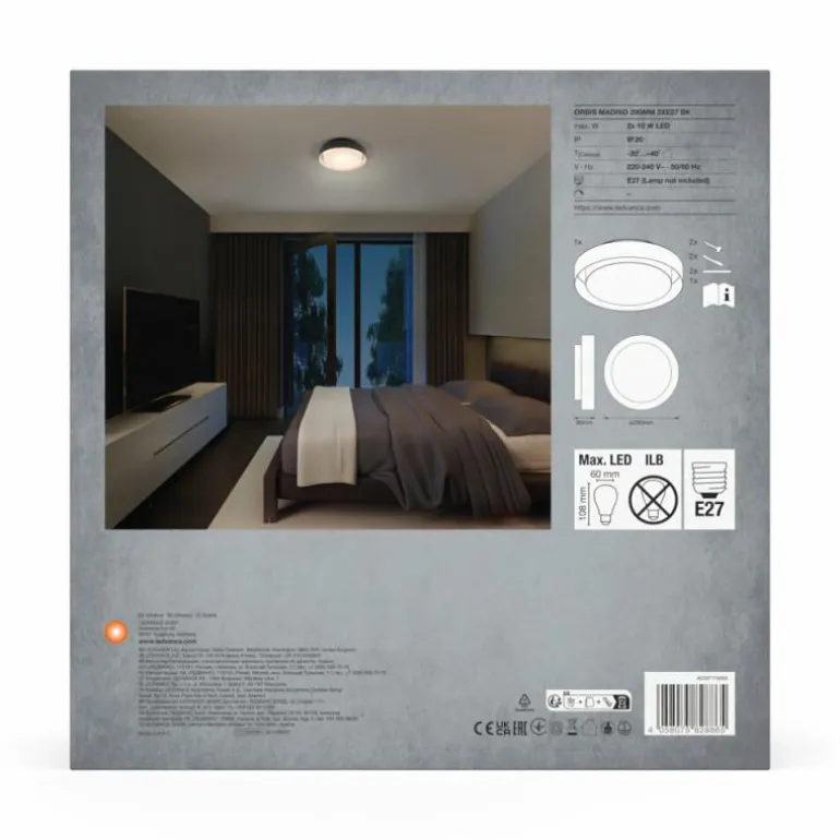 Orbis Plafonnier Luminaires Ledvance Noir, Blanc, 2 lumières