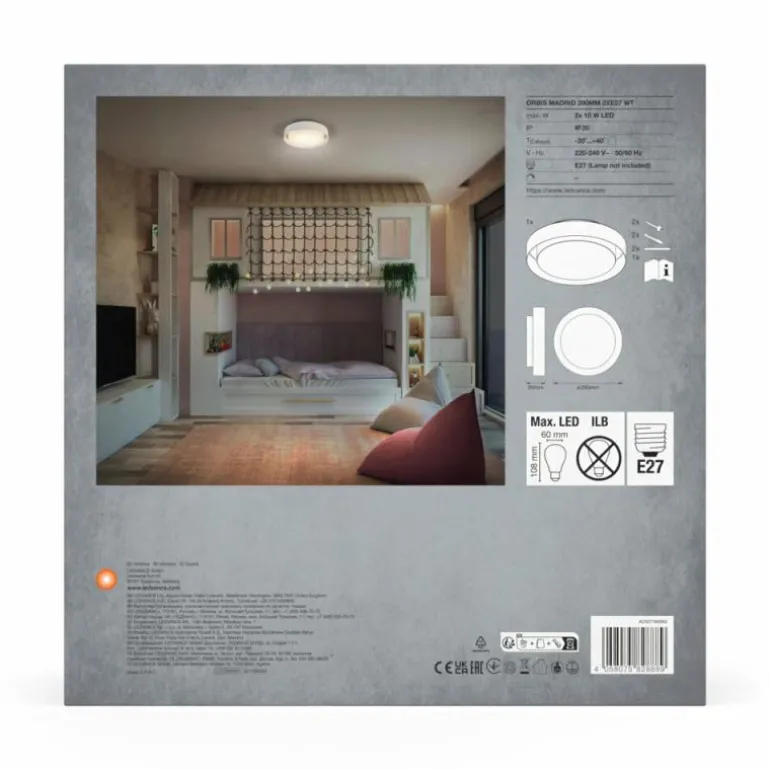 Orbis Plafonnier Luminaires Ledvance Blanc, 2 lumières