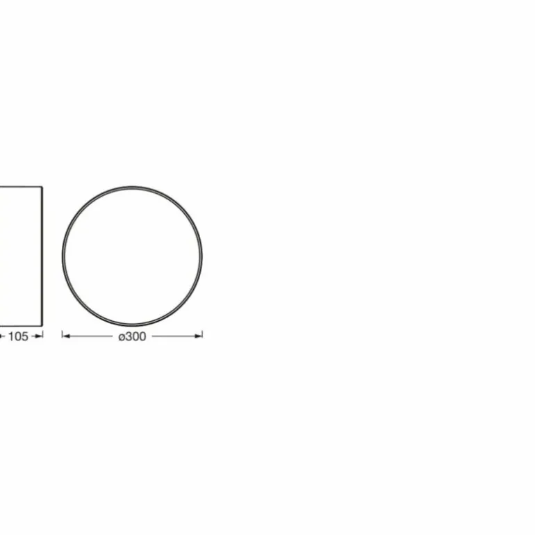 Orbis Plafonnier Luminaires Ledvance Blanc, 1 lumière