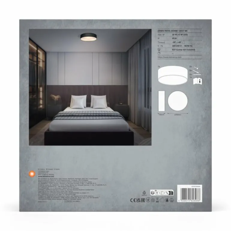 Orbis Plafonnier Luminaires Ledvance Noir, 3 lumières