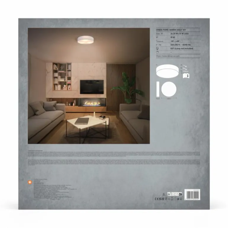 Orbis Plafonnier Luminaires Ledvance Blanc, 3 lumières