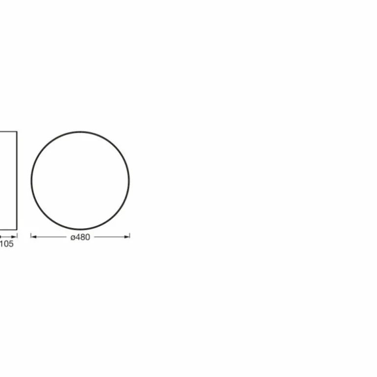 Orbis Plafonnier Luminaires Ledvance Blanc, 3 lumières