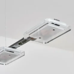 Ordal Suspension, Suspension LED Argenté, 4 lumières