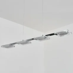 Ordal Suspension, Suspension LED Argenté, 4 lumières
