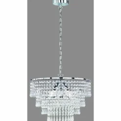 ORIENT Suspension Luminaires Reality Chrome, 3 lumières
