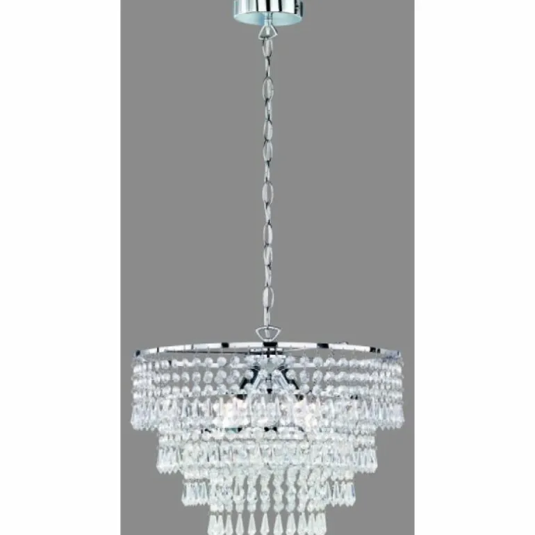 ORIENT Suspension Luminaires Reality Chrome, 3 lumières