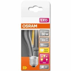OSRAM CLASSIC A LED E27 6,5 Watt 2700 Kelvin 806 Lumen