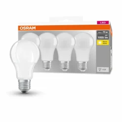 OSRAM CLASSIC A Lot de 4 LED E27 10 watt 2700 kelvin 1055 lumen