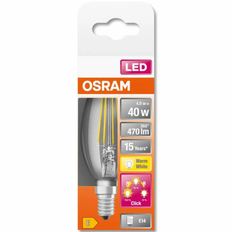 OSRAM CLASSIC B LED E14 4 watt 2700 kelvin 470 lumen