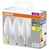 OSRAM CLASSIC B Lot de 3 LED E14 5,5 watt 2700 kelvin 806 lumen