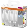 OSRAM CLASSIC B Lot de 3 LED E14 5,5 watt 4000 Kelvin 806 lumen