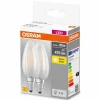 OSRAM CLASSIC B Lot de 2 LED E14 4 watt 2700 kelvin 470 lumen