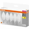 OSRAM CLASSIC B Lot de 5 LED E14 4,9 watt 2700 kelvin 470 lumen