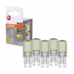 OSRAM LED BASE PIN Lot de 5 LED G9 4,2 watt 2700 kelvin 470 lumen