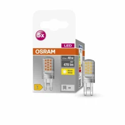 OSRAM LED BASE PIN Lot de 5 LED G9 4,2 watt 2700 kelvin 470 lumen