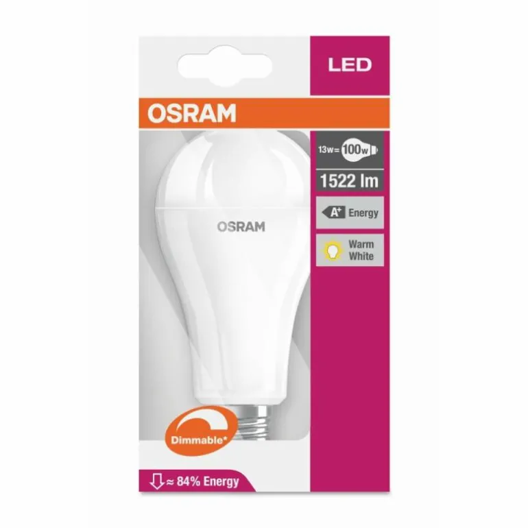 Osram LED E27 13 Watt 2700 Kelvin 1521 Lumen