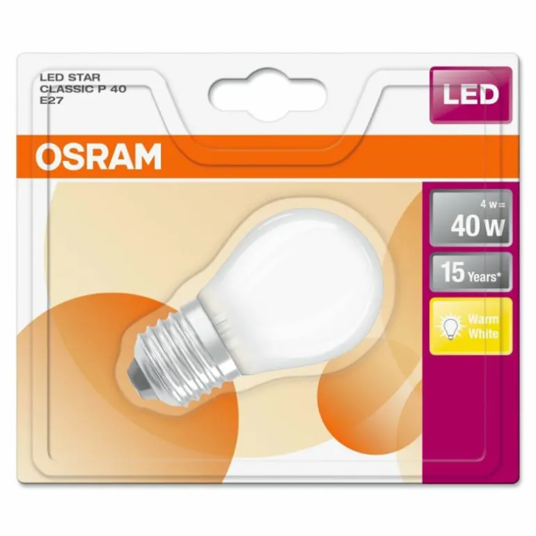 Osram LED E27 4 Watt 2700 Kelvin 470 Lumen