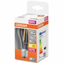 Osram LED E27 6,5 Watt 2700 Kelvin 806 Lumen