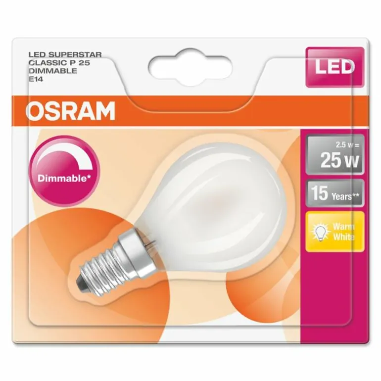 Osram LED E14 2,5 Watt 2700 Kelvin 250 Lumen
