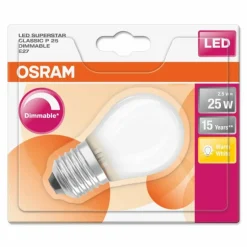 Osram LED E27 2,5 Watt 2700 Kelvin 250 Lumen