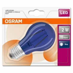 Osram LED E27 2 Watt Blau 50 Lumen