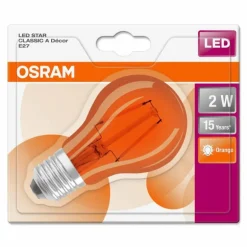 Osram LED E27 2 Watt Orange 50 Lumen