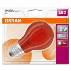Osram LED E27 2 Watt Rot 50 Lumen