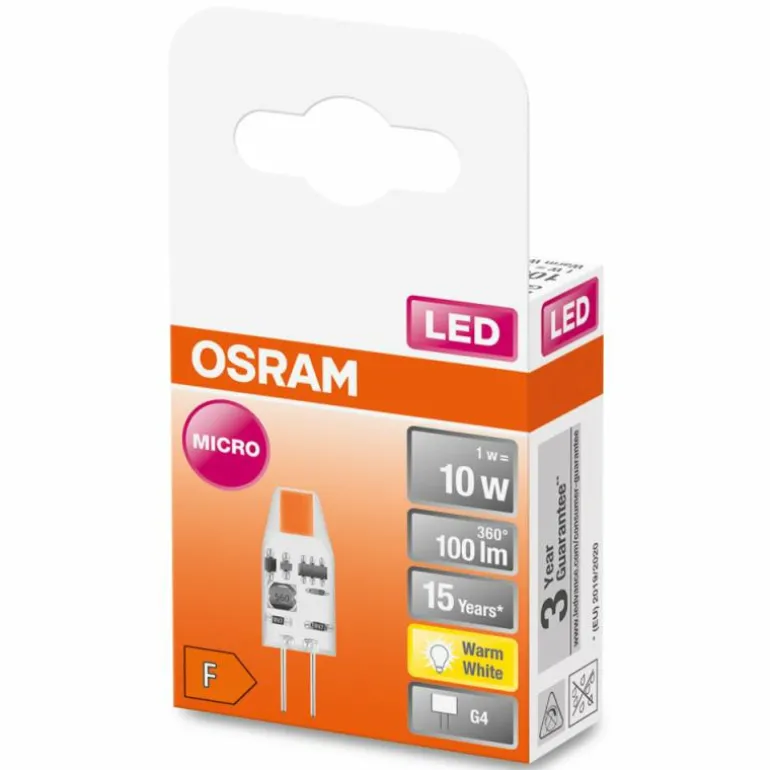 OSRAM LED G4 1 Watt 2700 Kelvin 100 lumen
