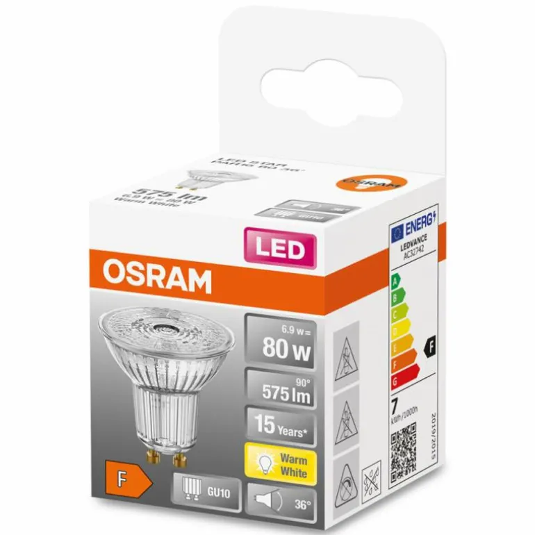 Osram LED GU10 6,9 Watt 2700 Kelvin 575 Lumen