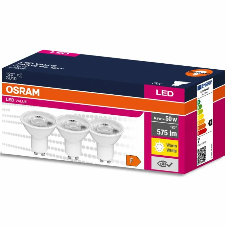 OSRAM LED GU10 6,9 Watt 2700 Kelvin 575 Lumen