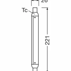 OSRAM LED Line S15s 4 Watt 2700 Kelvin 350 Lumen