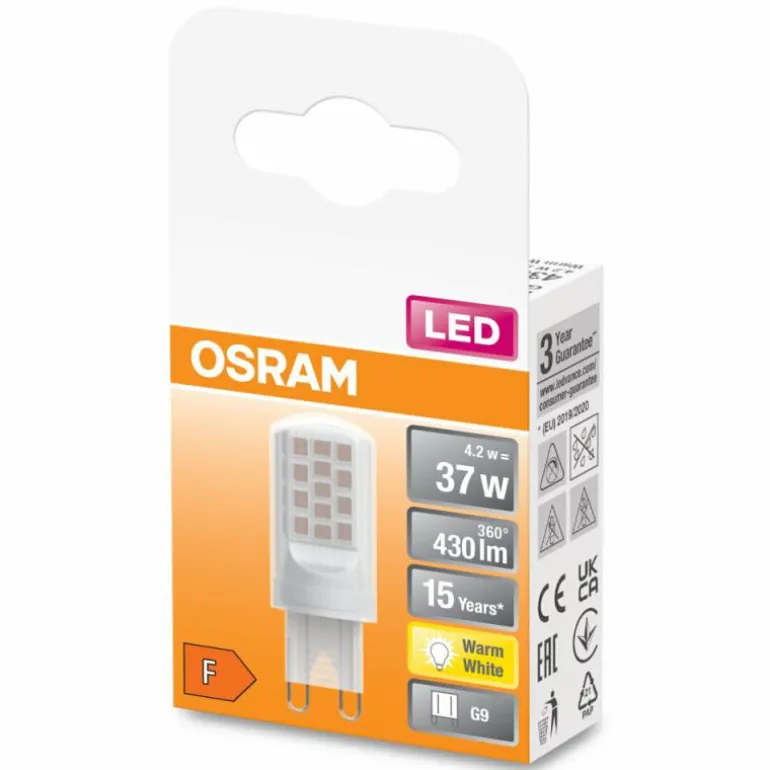 OSRAM LED PIN LED G9 4,2 watt 2700 kelvin 430 lumen