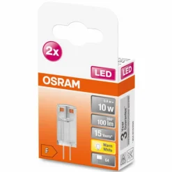 OSRAM LED PIN Lot de 2 G4 0,9 Watt 2700 Kelvin 100 lumen