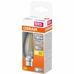 OSRAM LED Retrofit B22d 4 Watt 2700 Kelvin 470 Lumen