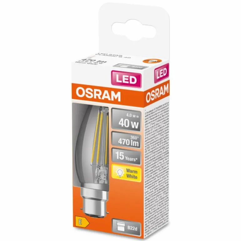 OSRAM LED Retrofit B22d 4 Watt 2700 Kelvin 470 Lumen