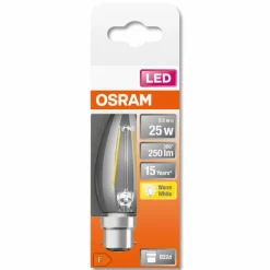 OSRAM LED Retrofit B22d 2,5 Watt 2700 Kelvin 250 lumen