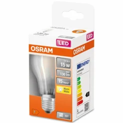 OSRAM LED Retrofit E27 1,5 Watt 2700 Kelvin 136 lumen