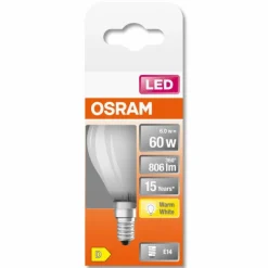 OSRAM LED Retrofit E14 5,5 watt 2700 kelvin 806 lumen