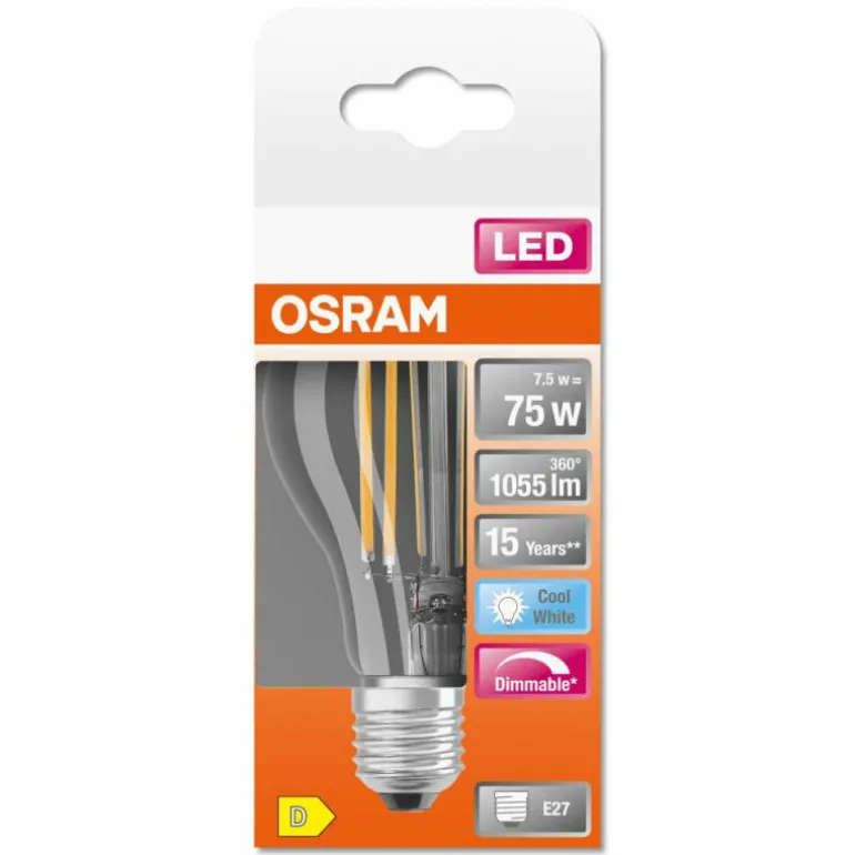 OSRAM LED Retrofit E27 7,5 watt 4000 kelvin 1055 lumen
