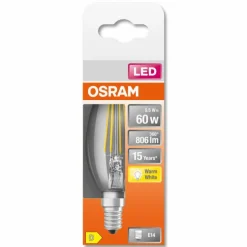 OSRAM LED Retrofit E14 5,5 watt 2700 kelvin 806 lumen