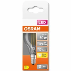 OSRAM LED Retrofit E14 5,5 watt 2700 kelvin 806 lumen