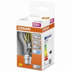 OSRAM LED Retrofit LED B22d 6,5 Watt 4000 Kelvin 806 Lumen