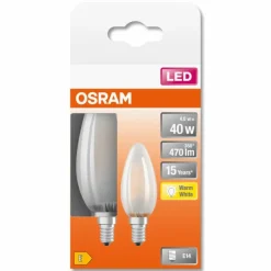OSRAM LED Retrofit Lot de 2 E14 4 watt 2700 Kelvin 470 lumen