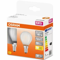 OSRAM LED Retrofit Lot de 2 E14 4 watt 2700 Kelvin 470 lumen