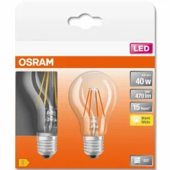 OSRAM LED Retrofit Lot de 2 E27 4 watt 2700 Kelvin 470 lumen