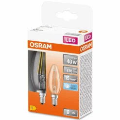 OSRAM LED Retrofit Lot de 2 E14 4 watt 4000 Kelvin 470 lumen