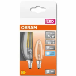 OSRAM LED Retrofit Lot de 2 E14 4 watt 4000 Kelvin 470 lumen