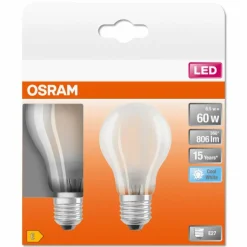 OSRAM LED Retrofit Lot de 2 E27 6,5 Watt 4000 Kelvin 806 Lumen